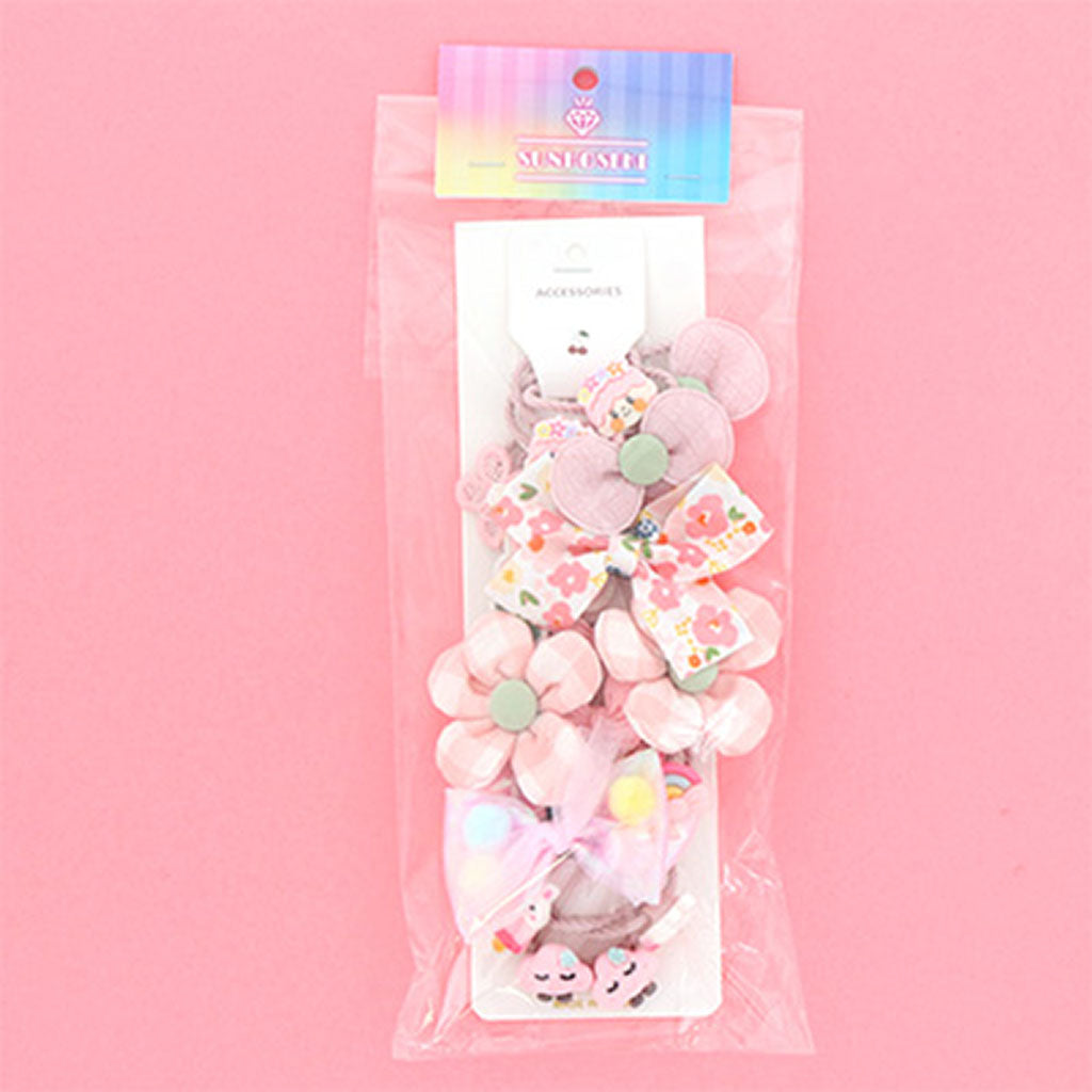 ピンク系／いろいろヘアゴム／20個セット – SUNHOSEKI